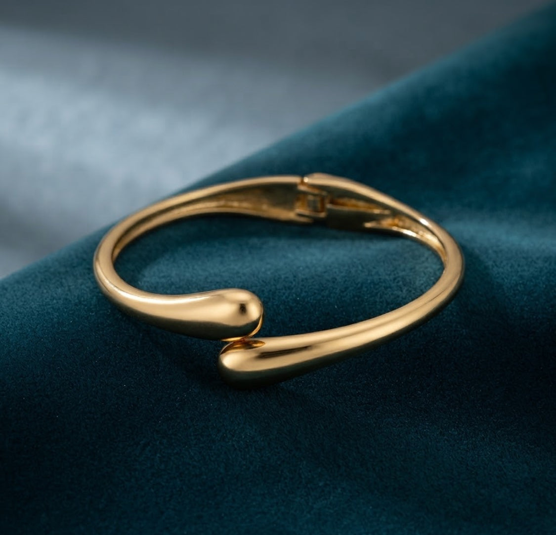 Ensemble sculptural dore Drop - Maison Lania